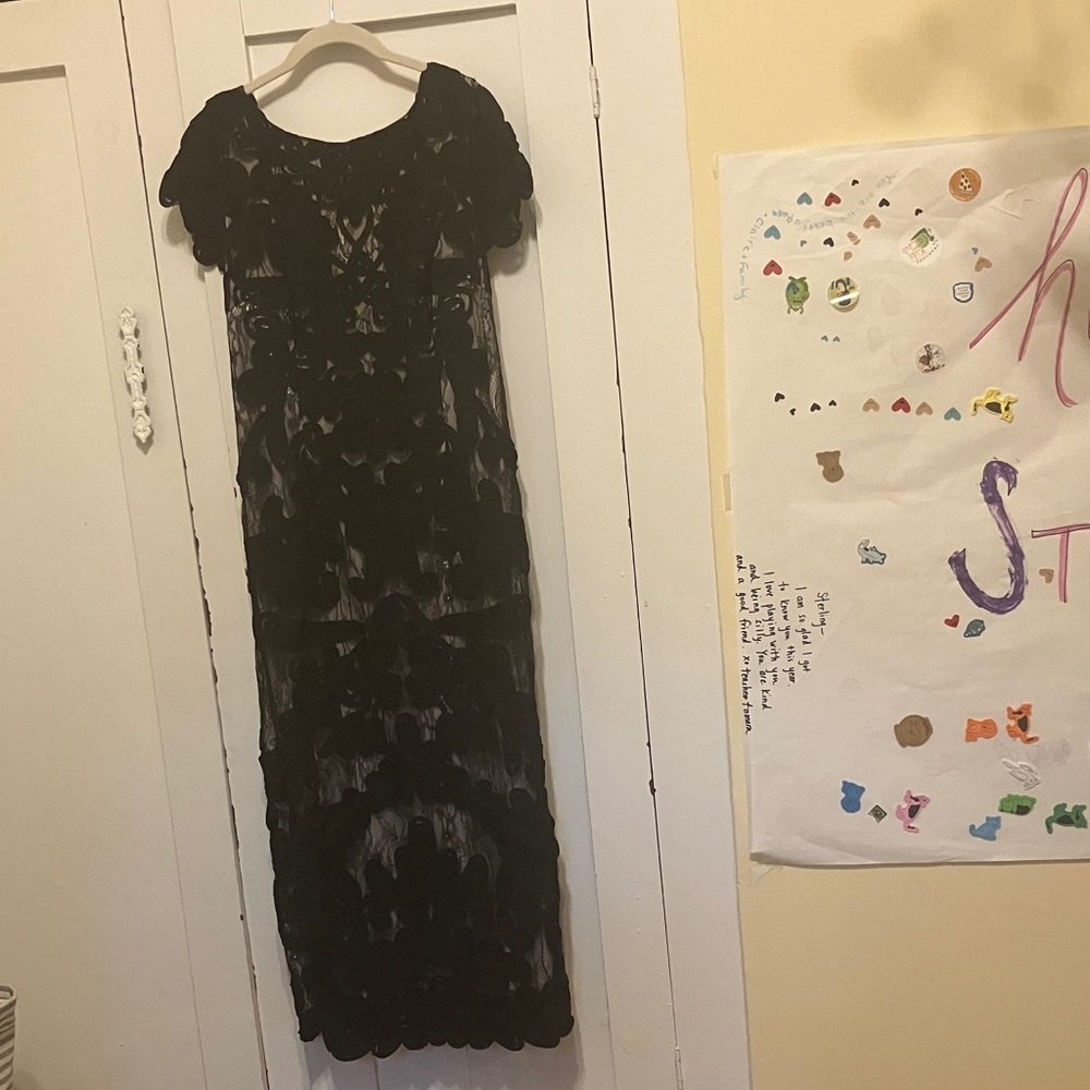 Js collections embroidered midi dress 8